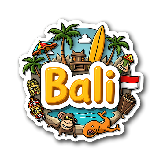 Bali Country Theme Souvenir Wooden Refrigerator Stylish Fridge Magnet