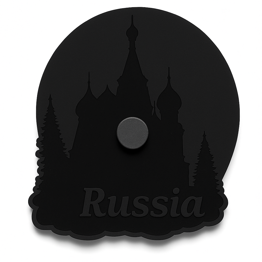 Russia Country Theme Souvenir Wooden Refrigerator Stylish Fridge Magnet