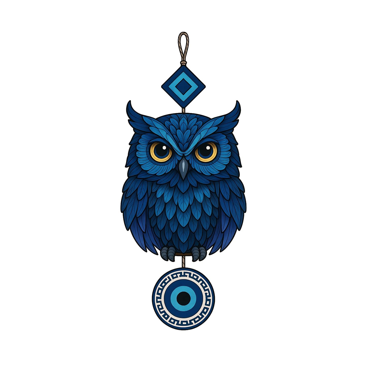 Owl Shape Wooden Wall Hanging for Home Decor, Living Room D9