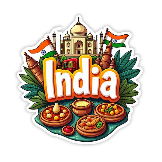 India Country Theme Souvenir Wooden Refrigerator Stylish Fridge Magnet