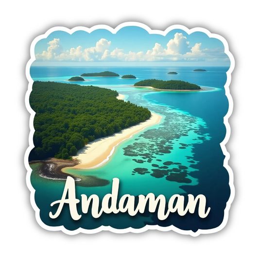 Andaman Theme Souvenir Wooden Fridge Magnet for Refrigerator